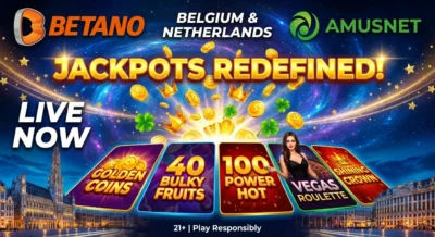 Exclusivité Betano : Amusnet introduit Golden Coins Link sur le marché belge - logo